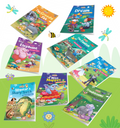 Animal Stories Storybooks for Kids | Set of 8 Books | 128 animal adventure stories with Colourful Pictures - 3 Years to 10 Years Old Children |English Story Book | The Book Tree Books