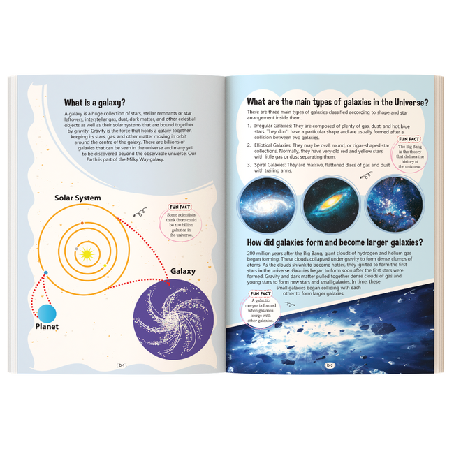 121 Space Fact Book for Kids Ages 8+ | Learn About the Cosmos | Space Encyclopedia