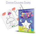 Crayons Colouring Books for Kids (Set of 8 Books) - Alphabet, Animals, Vehicles, Vegetables, Numbers, Shapes, Wild Animals, and Fruits