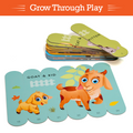 The Book Tree Play & Learn Stick Puzzle Set - 24 Dual-Sided Pieces for Kids - Explore Animal Families & Numbers - Ideal Educational Gift for Ages 3 and Up