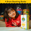 400+ Brain Boosting Activity Book for 6+ Years Old Kids | Set of 4 book - 400+ activities with Maths Games, Brain Teasers, Puzzle & Logical Reasoning, Crosswords & Word Games