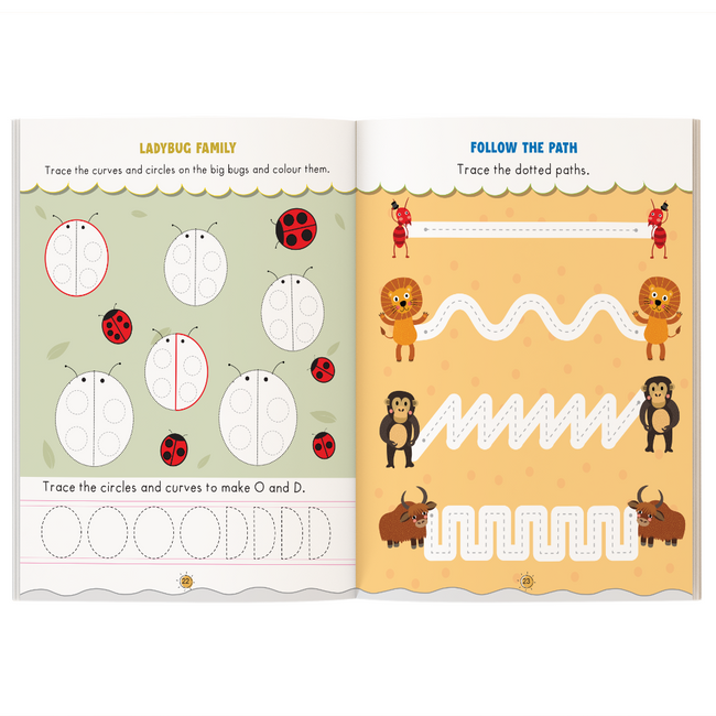 My First Pattern Writing Workbook for Kids | Letters, Numbers, Shapes & Patterns | Standing Lines, Sleeping Lines, Zig Zag, Curves, Mazes & Pre-Writing Activities | 64 Pages | Ages 3-5