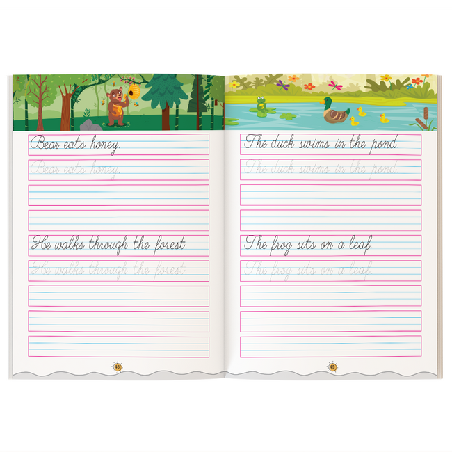 My First Cursive Writing Workbook for Kids | Capital & Small Letters, Joining Letters, 3, 4 & 5 Letter Words & Sentences | Cursive Handwriting Practice Book | 64 Pages | Ages 5-8