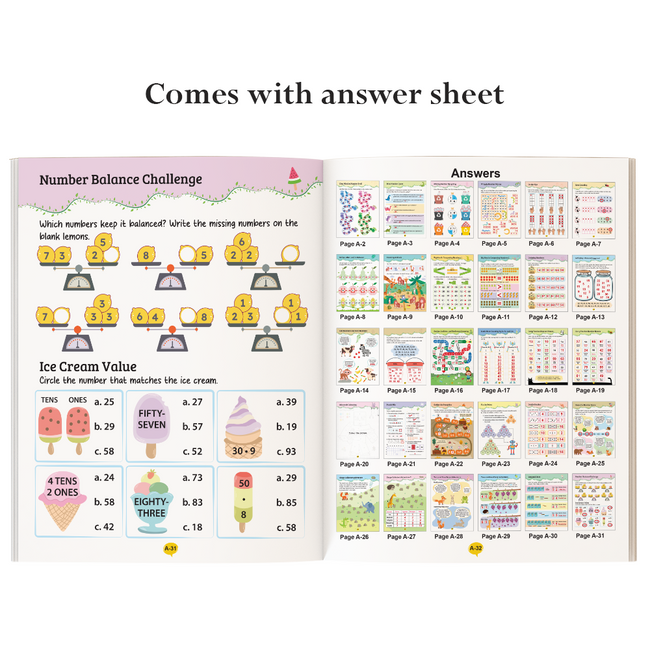My First Mental Math 4 Books Set for Kids | Educational Learning Workbooks | 128 Pages | Counting, Addition, Subtraction, Multiplication, Division & Word Problems and More | Ages 5+