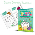 Crayons Colouring Books for Kids (Set of 8 Books) - Alphabet, Animals, Vehicles, Vegetables, Numbers, Shapes, Wild Animals, and Fruits