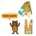 The Book Tree Number Puzzle for Toddlers - 20+ Piece Set for Early Math Learning, Fun Animal & Number Matching, Durable 2-Piece Jigsaws for Ages 2+, Educational Counting Toy