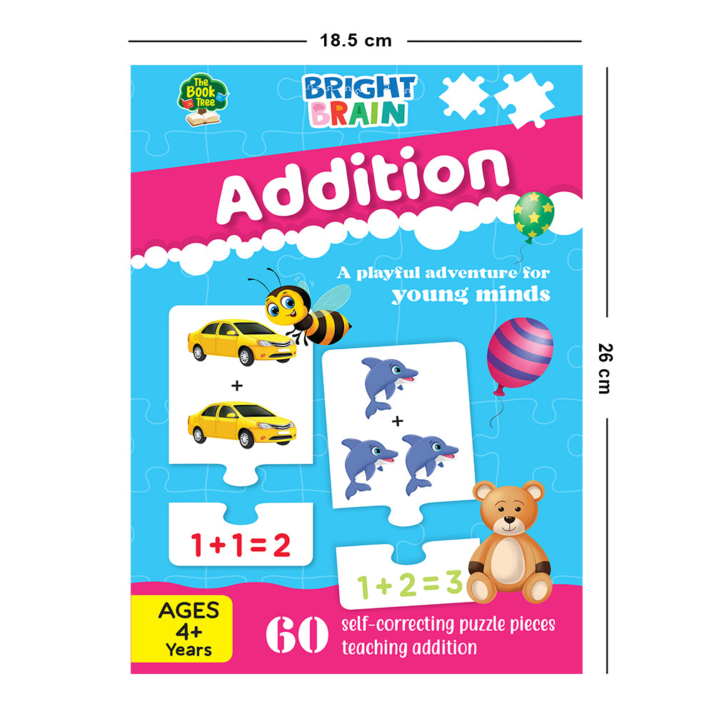 Bright Brain Addition Puzzle – Learn Basic Math with 60 Pieces Puzzle