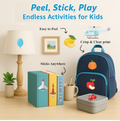My First Transport, Fruits & Vegetables Sticker Book | 16 Pages + 8 Sticker Sheets of Fun Learning Activities for Kids Ages 3+ | Fun Preschool Activity Book by Majestic Book Club