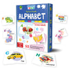 Bright Brain Alphabet Puzzle - 52 Piece Jigsaw Puzzle for Preschoolers, Educational Toy for Learning ABC and Letters, Gifts for Kids Ages 3 to 6