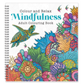 Mindfulness Colouring Book for Adults, Calming Stress Relief Designs for Relaxation and Meditation, Zentangle Nature Art Women and Men