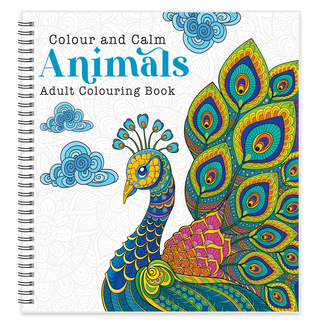 Animals Colouring Book for Adults, Stress Relieving Wildlife and Nature Designs for Relaxation and Mindfulness, Bold and Easy Anti-Stress Art Therapy Book, Gift for Men and Women