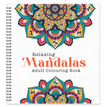 Relaxing Mandalas Colouring Book for Adults, Stress Relief Mandala Designs for Mindfulness and Meditation, Anti-Stress Art Therapy Activity Book, Gift for Men and Women