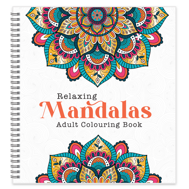 Relaxing Mandalas Colouring Book for Adults, Stress Relief Mandala Designs for Mindfulness and Meditation, Anti-Stress Art Therapy Activity Book, Gift for Men and Women