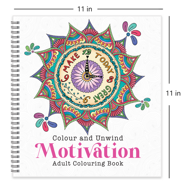 Motivation Colouring Book for Adults, Inspirational Quotes and Stress Relief Designs for Self-Care, Positive Affirmations for Women and Men