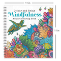 Mindfulness Colouring Book for Adults, Calming Stress Relief Designs for Relaxation and Meditation, Zentangle Nature Art Women and Men