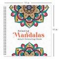 Relaxing Mandalas Colouring Book for Adults, Stress Relief Mandala Designs for Mindfulness and Meditation, Anti-Stress Art Therapy Activity Book, Gift for Men and Women