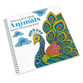 Animals Colouring Book for Adults, Stress Relieving Wildlife and Nature Designs for Relaxation and Mindfulness, Bold and Easy Anti-Stress Art Therapy Book, Gift for Men and Women