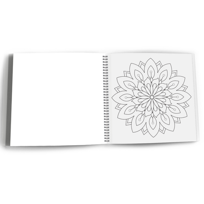 Relaxing Mandalas Colouring Book for Adults, Stress Relief Mandala Designs for Mindfulness and Meditation, Anti-Stress Art Therapy Activity Book, Gift for Men and Women