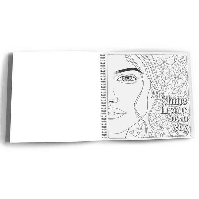 Motivation Colouring Book for Adults, Inspirational Quotes and Stress Relief Designs for Self-Care, Positive Affirmations for Women and Men