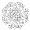 Relaxing Mandalas Colouring Book for Adults, Stress Relief Mandala Designs for Mindfulness and Meditation, Anti-Stress Art Therapy Activity Book, Gift for Men and Women