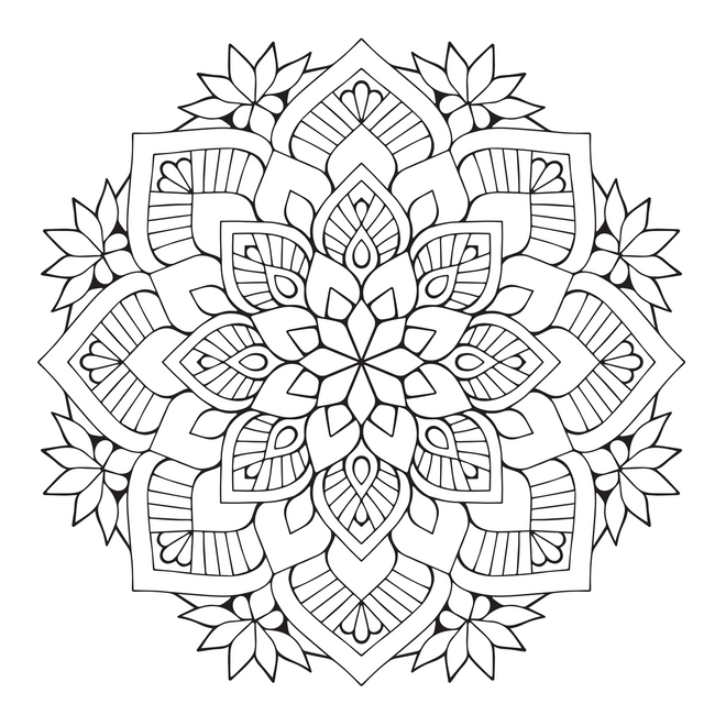 Relaxing Mandalas Colouring Book for Adults, Stress Relief Mandala Designs for Mindfulness and Meditation, Anti-Stress Art Therapy Activity Book, Gift for Men and Women