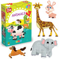 Animal Puzzle for Kids - 60 Piece Animals Jigsaw & Toddler Puzzles, Educational Toy for Cognitive Development | Fine-Motor Skills | Age 2+ By Majestic Book Club