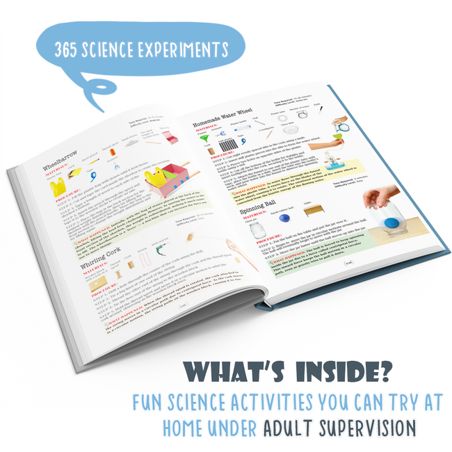 365 Science Experiments Book for Kids Ages 8+