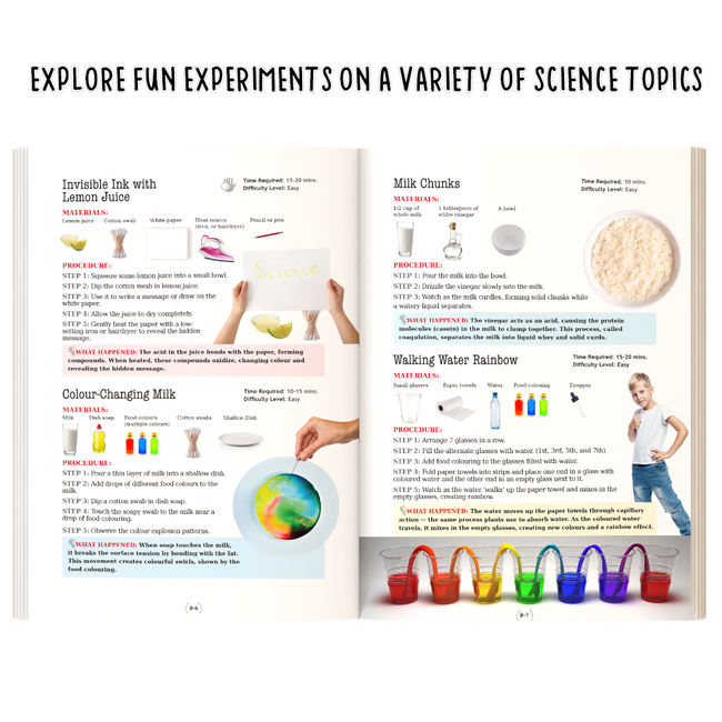 365 Science Experiments Book for Kids Ages 8+