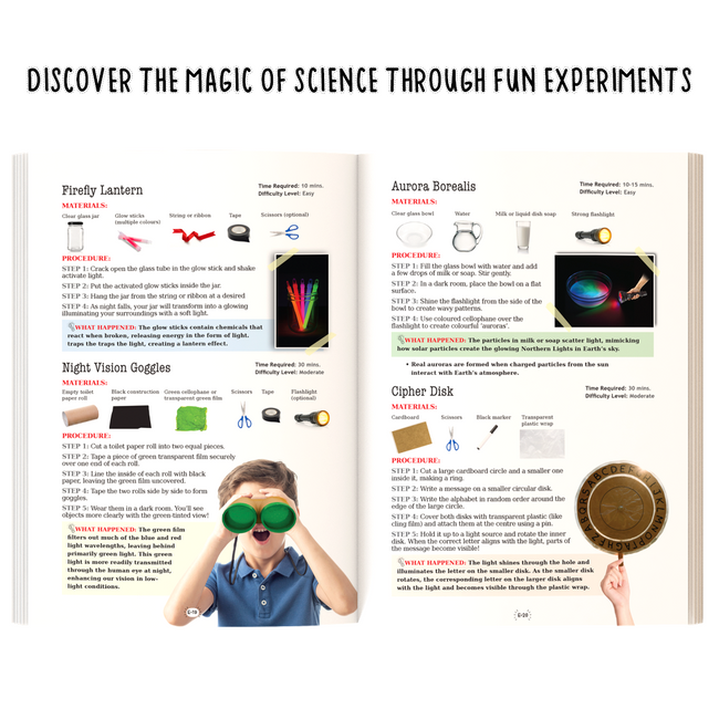 365 Science Experiments Book for Kids Ages 8+