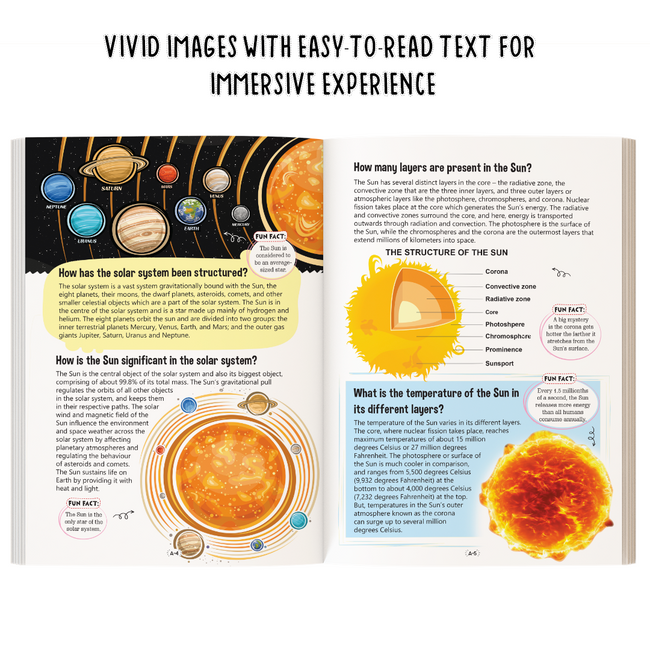 Big Book of Space | Children's Encyclopedia with 365 Facts | Planets, Solar System, Stars, Moon, Milky Way & Human Space Exploration