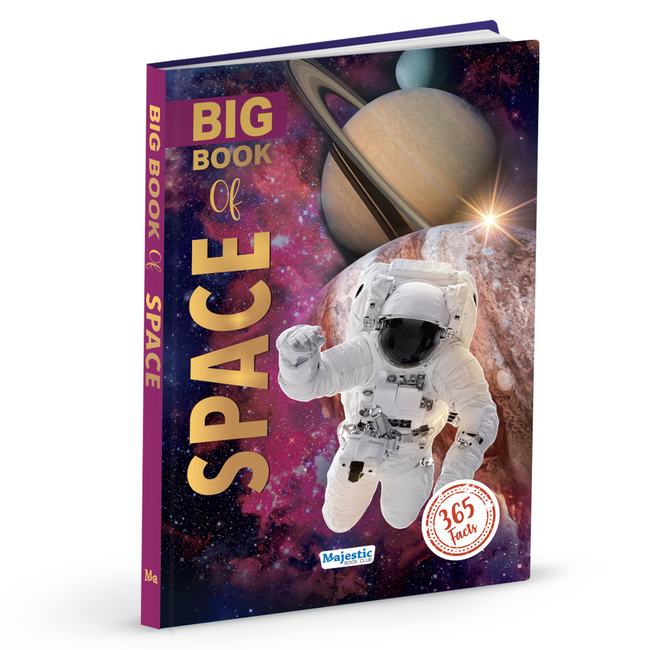 Big Book of Space | Children's Encyclopedia with 365 Facts | Planets, Solar System, Stars, Moon, Milky Way & Human Space Exploration