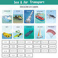 My First 100 Illustrated Flashcards: Transport - Embark on exciting Journeys with Colourful Illustrations of Land, sea, and air Transport, Sparking Imagination and Early Learning in Toddlers.