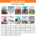 My First 100 Illustrated Flashcards: Transport - Embark on exciting Journeys with Colourful Illustrations of Land, sea, and air Transport, Sparking Imagination and Early Learning in Toddlers.