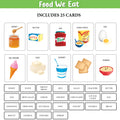 My First 100 Illustrated Early Learning Flash Cards :Food we eat, Vegetables,Fruits, Food we eat | Best for Gifting