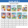 My First 100 Illustrated Flashcards: Sight & Action Words - Immerse young learners in a world of essential sight words and action words, fostering literacy skills and vocabulary development through engaging action and recognition.