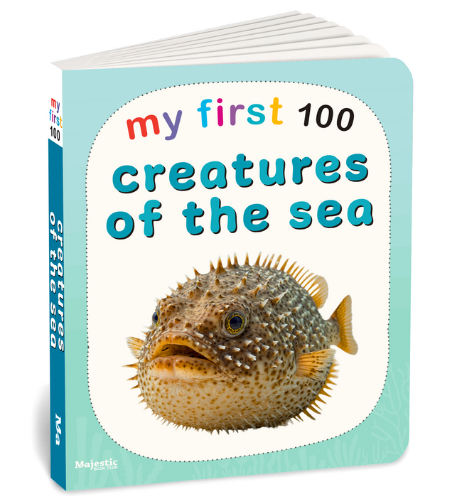 My first 100 creatures of the sea | 100 sea animals | Early Learning Board Book for Kids Aged 2+