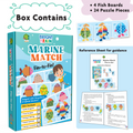 Bright Brain Marine Match Fish Puzzle Game | Fish Matching Sorting Toy for Kids