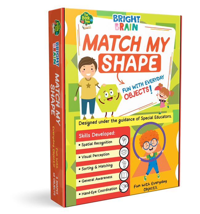 Bright Brain Match My Shape | Shape Recognition & Sorting Matching Game for Kids