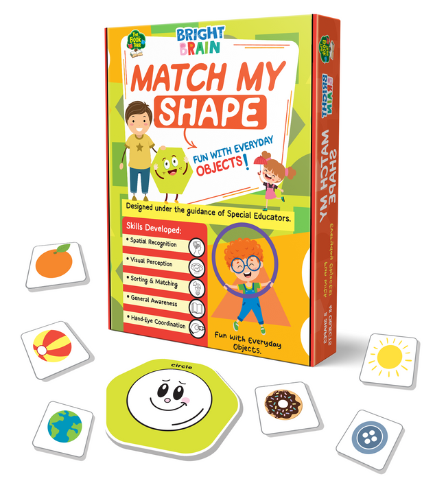Bright Brain Match My Shape | Shape Recognition & Sorting Matching Game for Kids