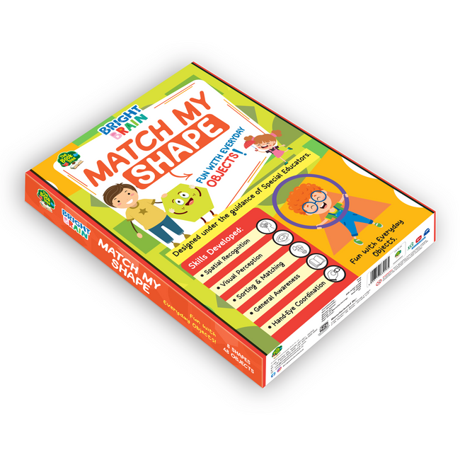 Bright Brain Match My Shape | Shape Recognition & Sorting Matching Game for Kids
