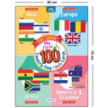 My First 100 Illustrated Flashcards: Continents - Explore continents, countries, flags, capitals, currencies, languages, and cultural facts.