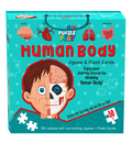 Human Body Puzzle Box for Kids I 50+ Jigsaw Puzzle Pieces & 25 My Body Flashcards I Educational Toy for Children Age 4+ I for Children