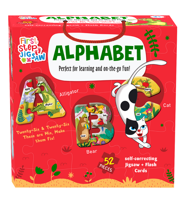 Alphabet Puzzle - 52 Piece | 25 Flashcard | Jigsaw Puzzle