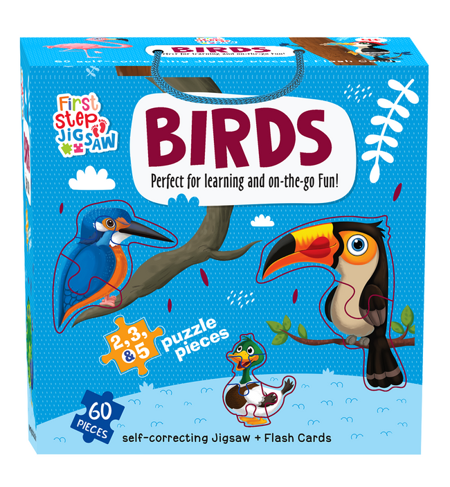 Birds Puzzle for Kids, 60 Pieces, Captivating Illustrations, Educational & fun learning