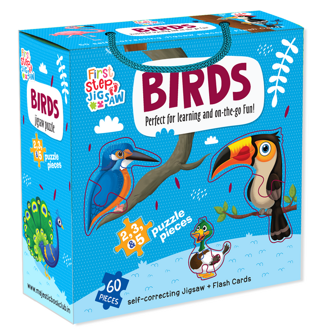 Birds Puzzle for Kids, 60 Pieces, Captivating Illustrations, Educational & fun learning