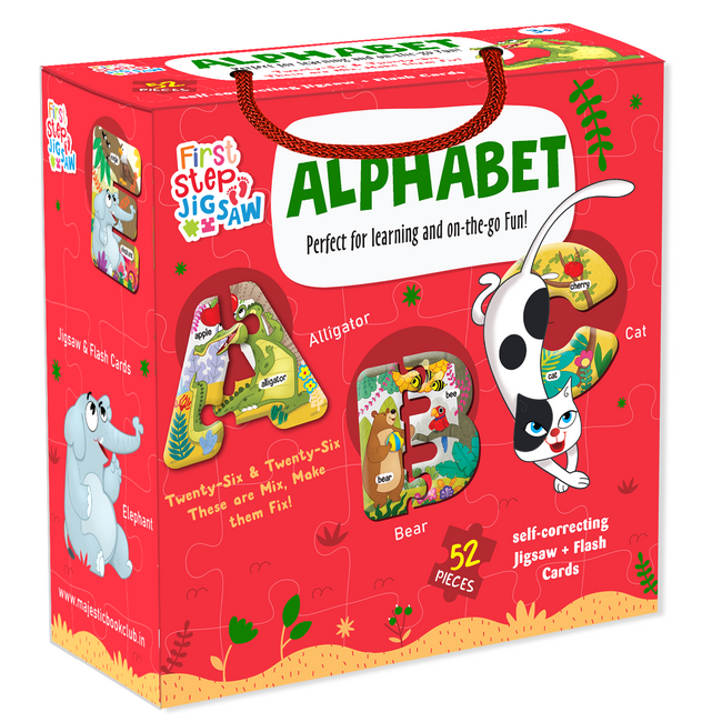 Alphabet Puzzle - 52 Piece | 25 Flashcard | Jigsaw Puzzle