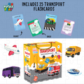 Transport Puzzle for Kids, 60 Puzzle Pieces & 25 Flashcards