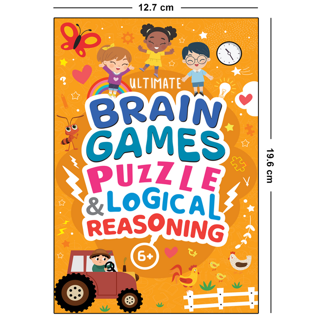 Puzzle & Logical Reasoning for Kids (Ages 6+) - Ultimate Brain Games: 120+ Puzzles to Develop Critical Thinking and Logical Reasoning in children