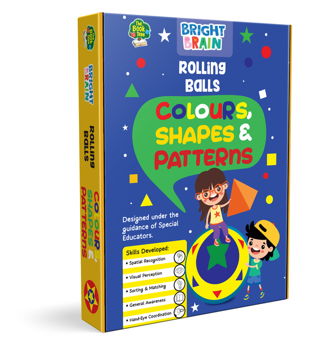 Bright Brain Rolling Balls Colours Shapes & Patterns | Educational Sorting & Matching Game for Kids
