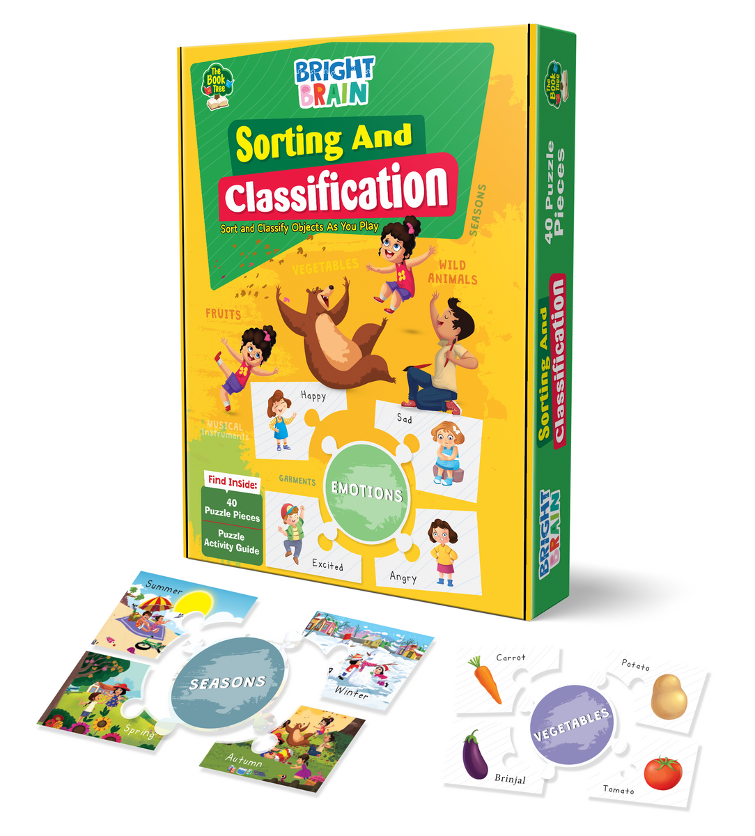 Bright Brain Sorting & Classification Puzzle - Sort by Categories: Sea